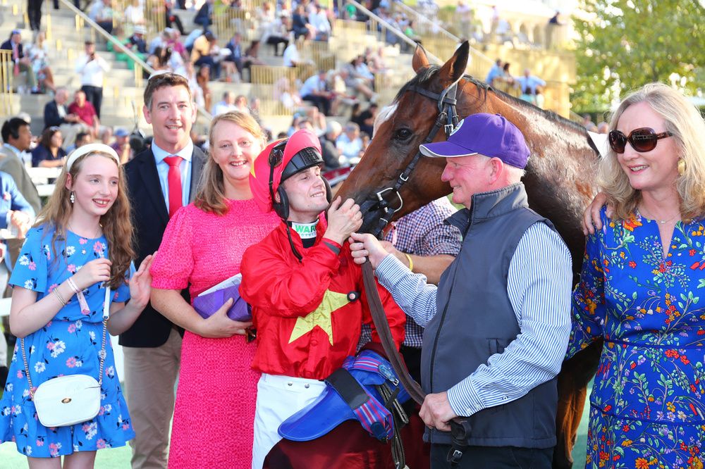 Highfield Princess and Jason Hart after winning the Prix de l'Abbaye 