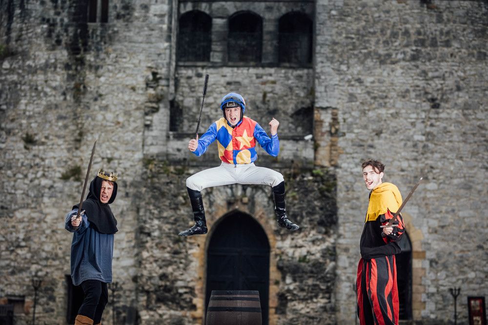 Conor McNamara squaring up for battle at Limerick&rsquo;s historical landmark Pic Brian Arthur