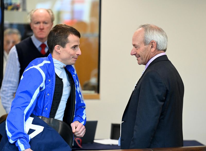 William Buick (left) with Steve Cauthen
