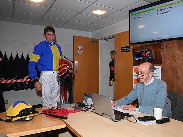 Conor Hoban weighs in for the final time after winning on Samrogue  