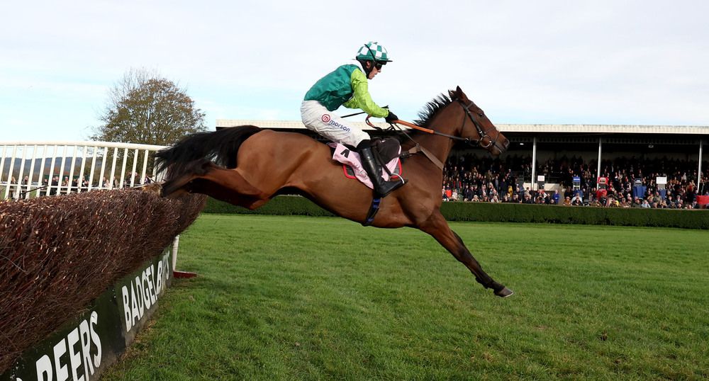 Action at Wincanton Racecourse