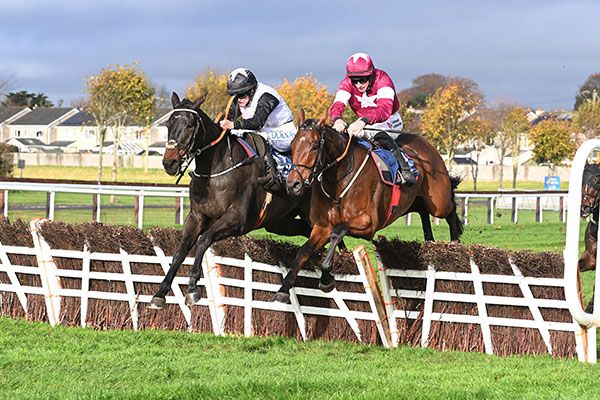 Slade Steel and Rachael Blackmore beat King Of Kingsfield to win at Naas