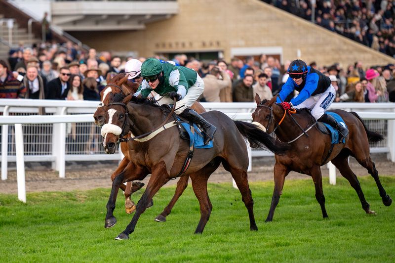Minella Missile and Adam Wedge winning The Trustatrader Novices  Hurdle 