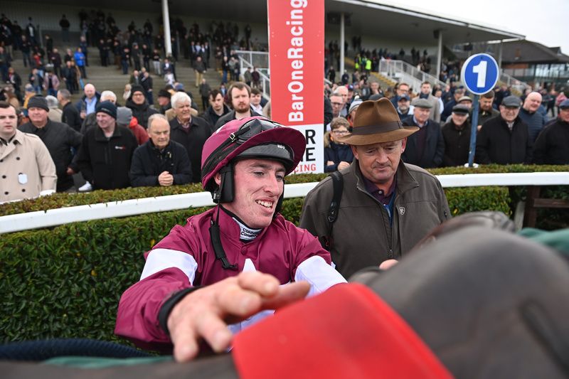 Jack Kennedy with Eddie O Leary in Gigginstown silks Healy Racing