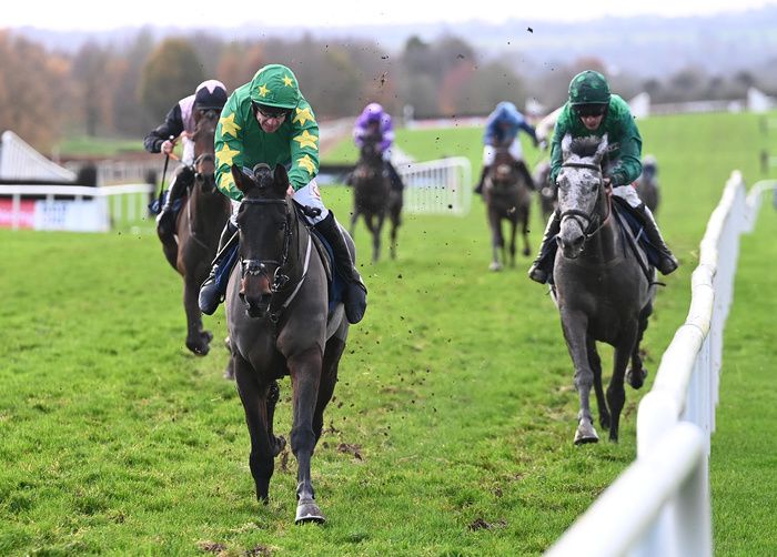 Navan 19-November-2023.Only By Night and Derek O'Connor won for owners Jackie and Colin Russell.Healy Racing