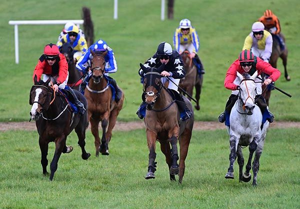 Mcgrath From Clune, centre, delivers his winning move