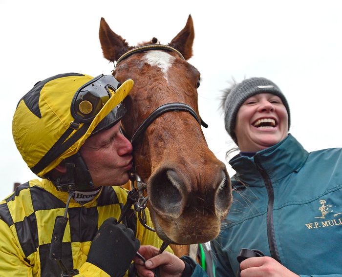 The Unibet Morgiana Hurdle State Man and Paul Townend after win for trainer Willie Mullins
