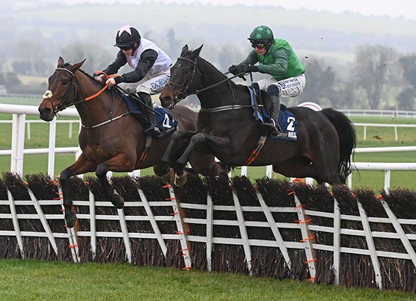 Blizzard Of Oz (near side) with Killaney King at the last