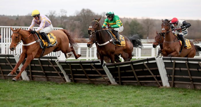 Luccia (Paul O'Brien) leads over the last