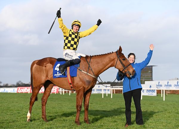Leopardstown 4 February 2024 The Chanelle Pharma Irish Champion Hurdle Grade 1 State Man with Paul Townend