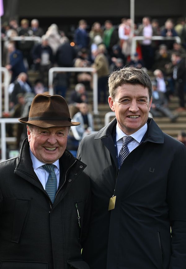 Trainer Jonjo O Neill (left)