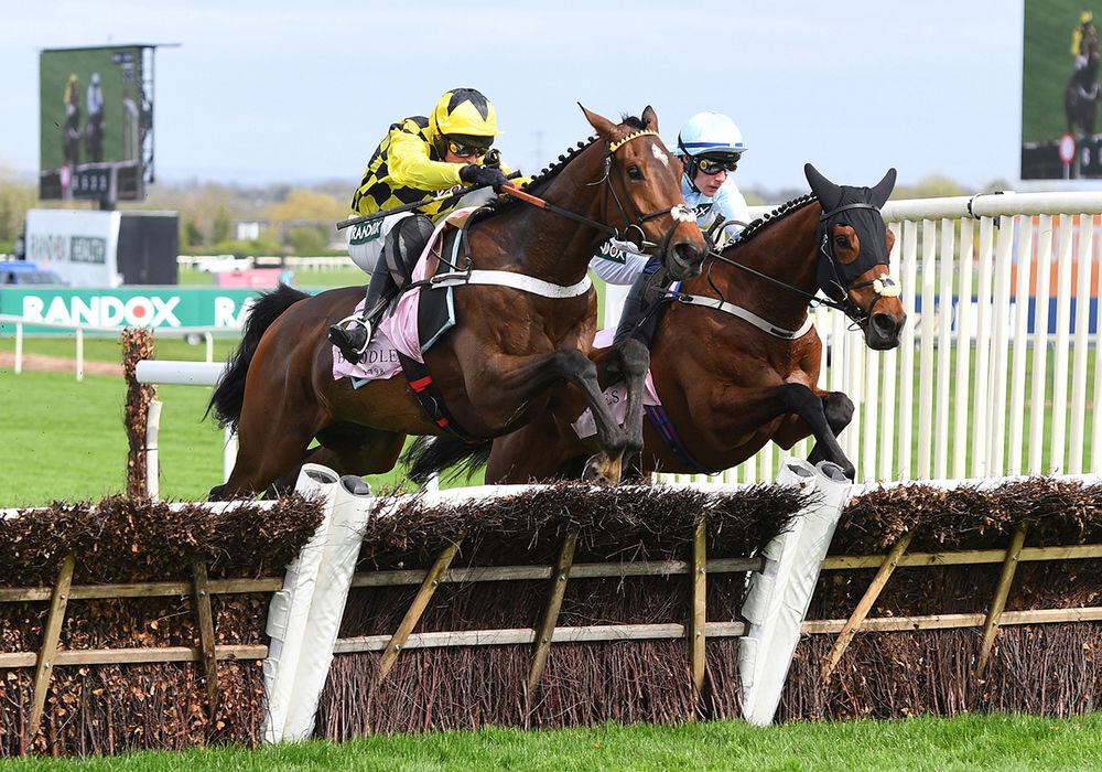 Sir Gino and Nico de Boinville near side, over the last from Kargese 