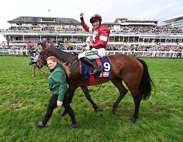 Brighterdaysahead pictured after winning at Aintree two years ago