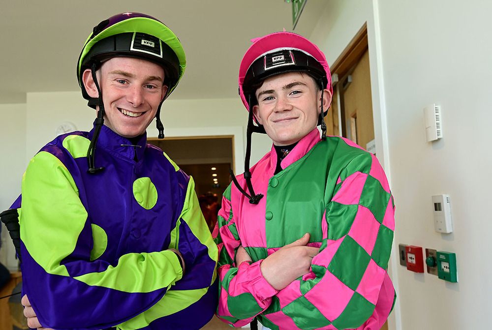 Terry Casey (right) pictured with fellow Limerick man Wesley Joyce
