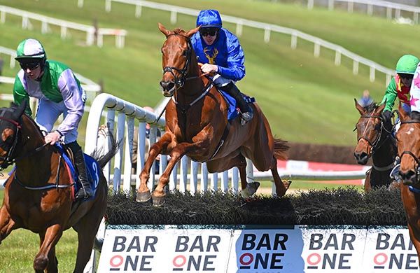 Barrier and Jack Kennedy (blue colours)