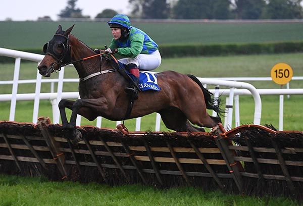 16 5 24 Clonmel Woodstream Lad and Phidelma Elvin win the Botanica International Handicap Hurdle Healy Racing Photo