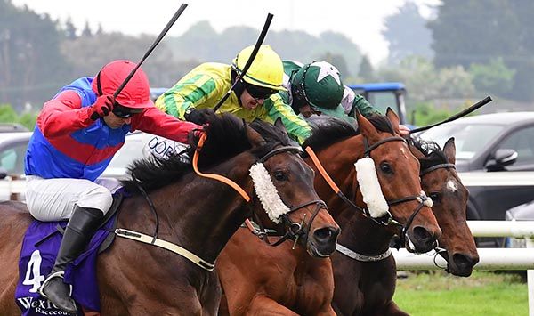 Junot (centre, Darragh O'Keeffe) came out on top after this pulsating conclusion