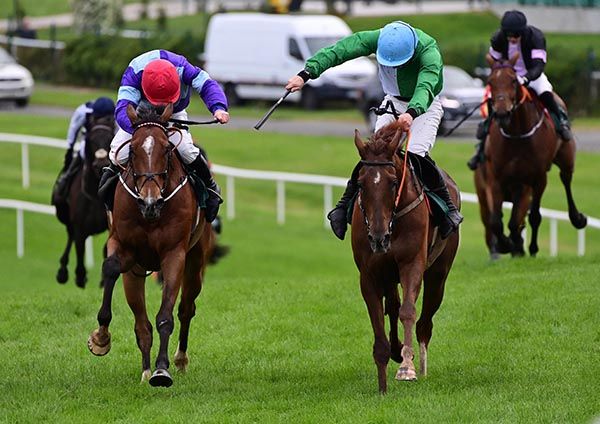 Private Ryan  (right) gets the better of Gorthill 