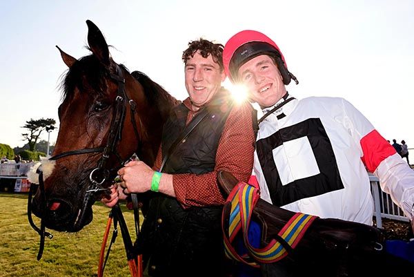 Jumping Susie pictured with Martin Fox and Ben Harvey