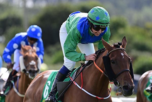Alyse Clarke passes the post on The Bog Bank