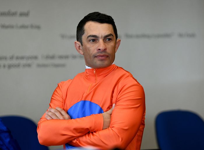 York 23 August 2024 Jockey Silvestre de SousaHealy Racing