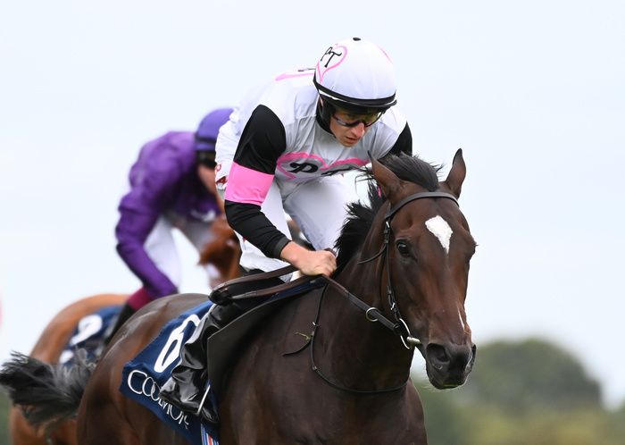 Leopardstown 14-September-2024 Coolmore America ??Justify?? Matron Stakes (Group 1)Porta Fortuna and Tom Marquand win for owners Medallion Racing 2020 LLC and trainer Donnacha O'Brien.Healy Racing.