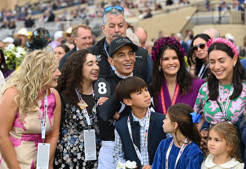 Jockey John Velazquez with his family