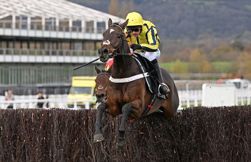 Cheltenham 17-11-24Peaky Boy and Nico De Boinville wins the mallardjewellers.com Novices' Limited Handicap Chase for trainer Nicky Henderson.Healy Racing