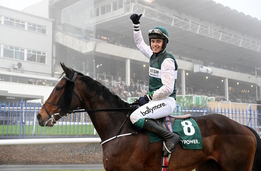 Leopardstown 27-December-2024Solness and JJ Slevin win from Gaelic Warrior and Marine Nationale for trainer Joseph O'Brien.Healy Racing