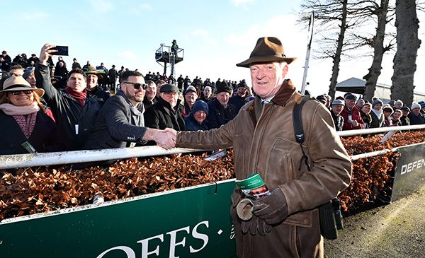 23-1-25 Gowran Park.Nick Rockett and Paul Townend won the Goffs Thyestes Handicap Steeplechase (Grade 3) for trainer Willie Mullins.Healy Racing Photo