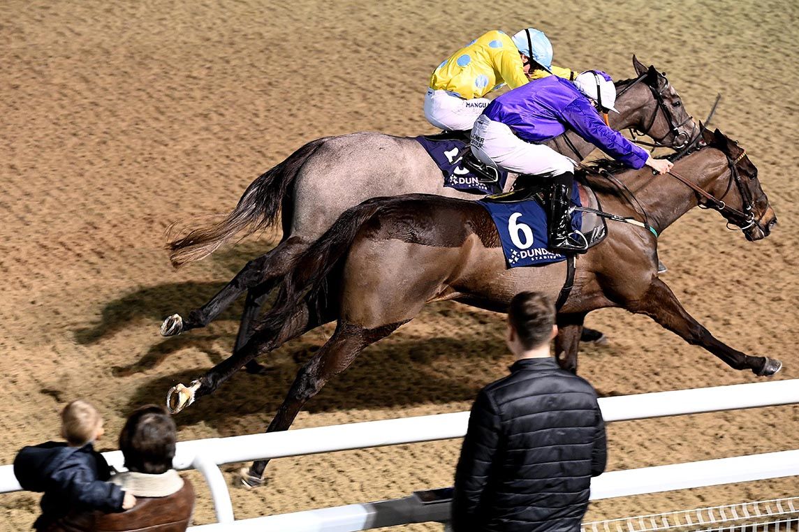 Vierson (nearside) just pips Quatrain