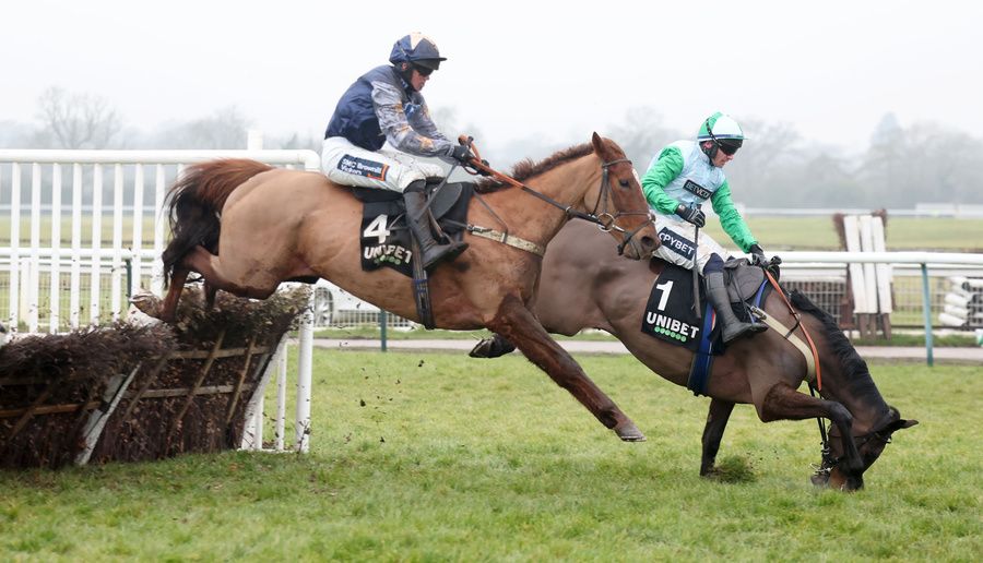 Royal Margaux takes advantage of the final flight fall of You Wear It Well at Warwick