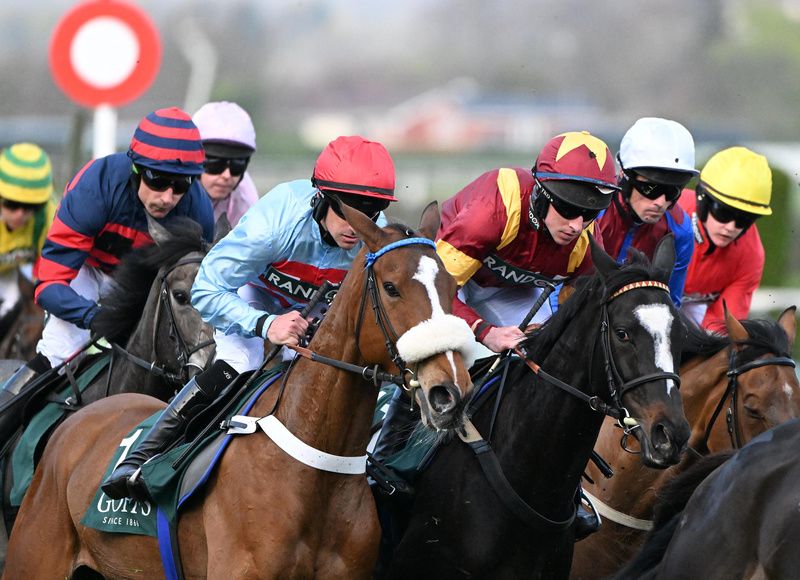 Aintree 3-April-2025Jockey scene from The Goffs Nickel Coin Mares Standard Open NH Flat Race (Grade 2) won by Seo Linn.Healy Racing