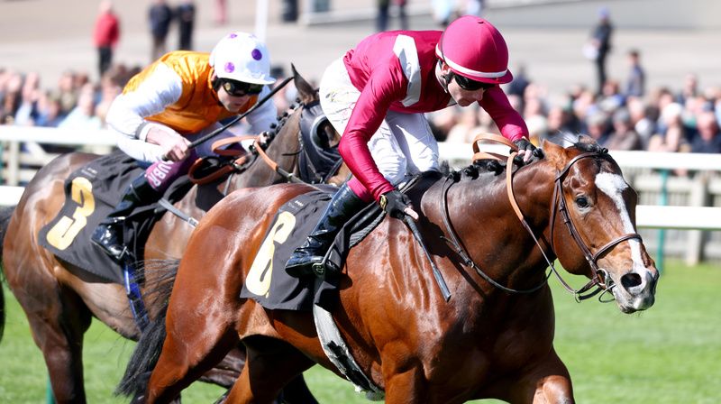 Sajir and Oisin Murphy winning at Newmarket