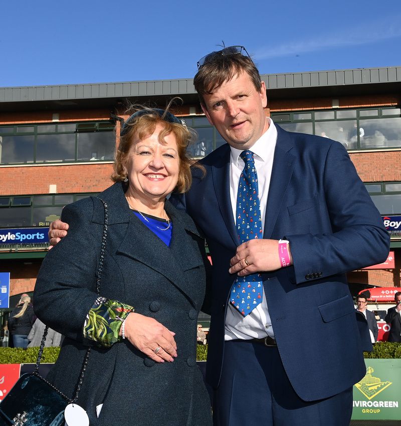 Peter Roe pictured with Suzanne Eade