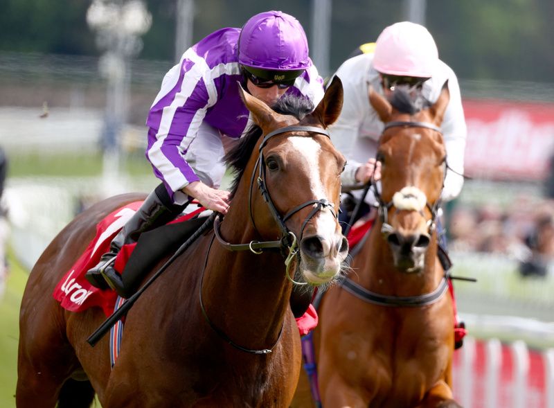 Chester 8-May-2025Illinios and Ryan Moore win The Ladbrokes Big-Value You Can Bet On Ormonde Stakes (Group 3) for owners Coolmore and trainer Aidan O'Brien from Al Qareem and Absurde.Healy Racing