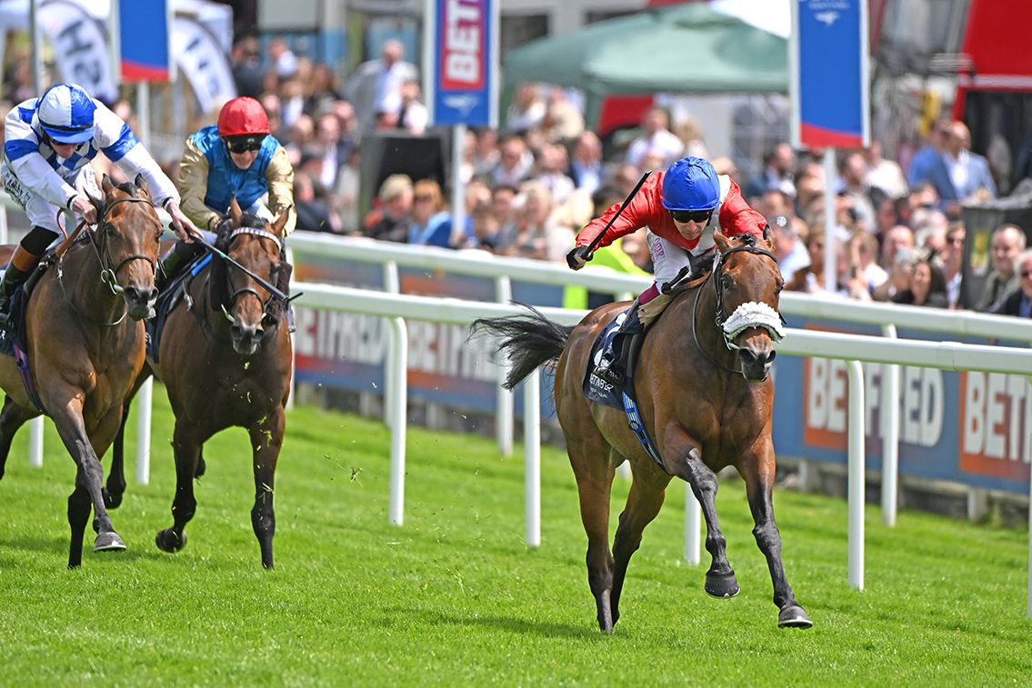 Formal and Oisin Murphy pictured on their way to victory 