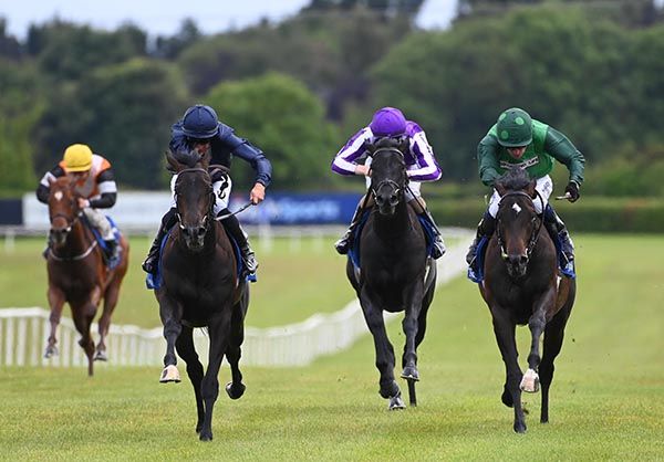 Green Soul (right) gets up to beat Frescobaldi (navy)