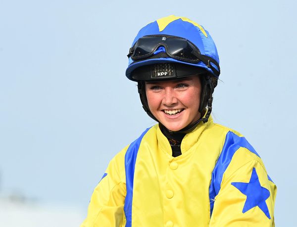 Fairyhouse 13-6-25  Are You In Or Out & Sadhbh Tormey win the La Bucca Restaurant Handicap(Photo HEALY RACING)