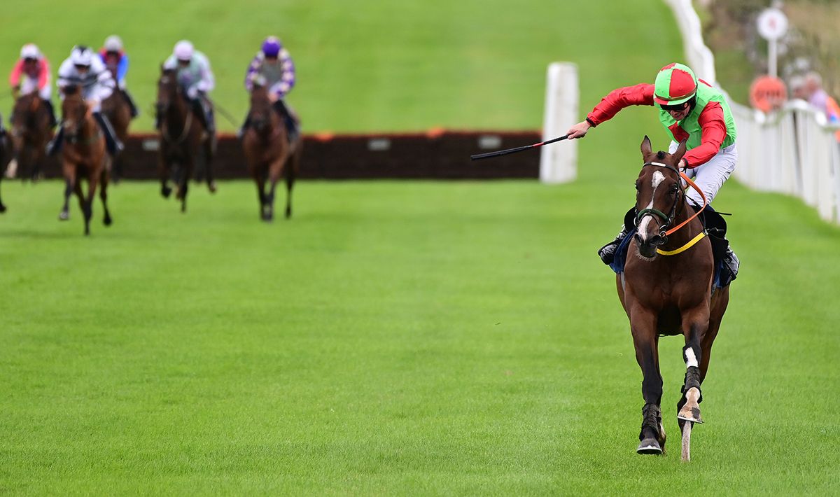 Young Churchill and Donagh Meyler pictured on their way to victory