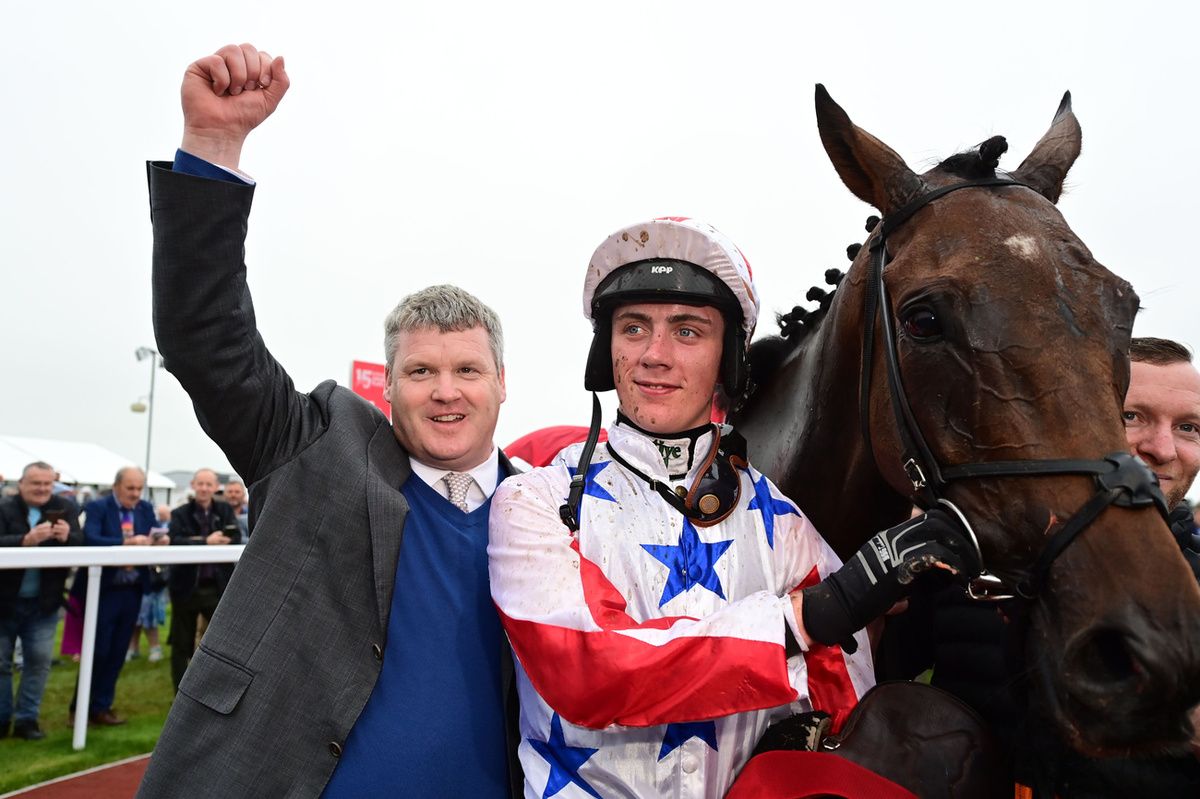 Galway 30-7-25Western Fold and Danny Gilligan win The Tote Galway Plate (Grade 3) for trainer Gordon Elliott and owners Weld-Spec Ltd & Dee L'Estrange.Healy Racing Photo