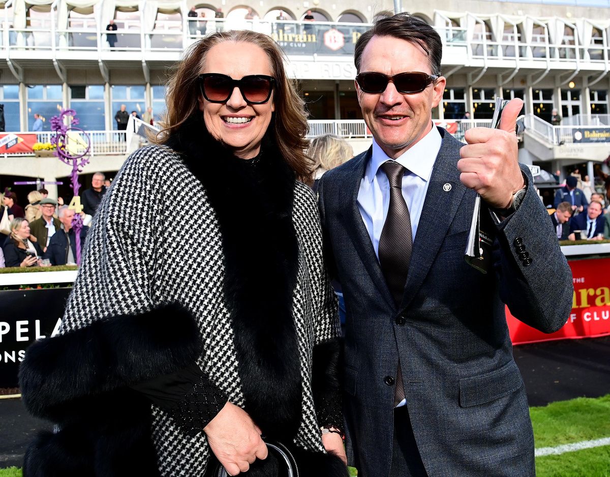 Aidan O'Brien with his wife Annemarie