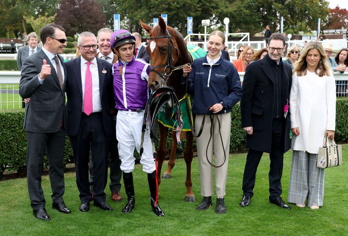  Christophe Soumillon after winning on Precise at Newmarket