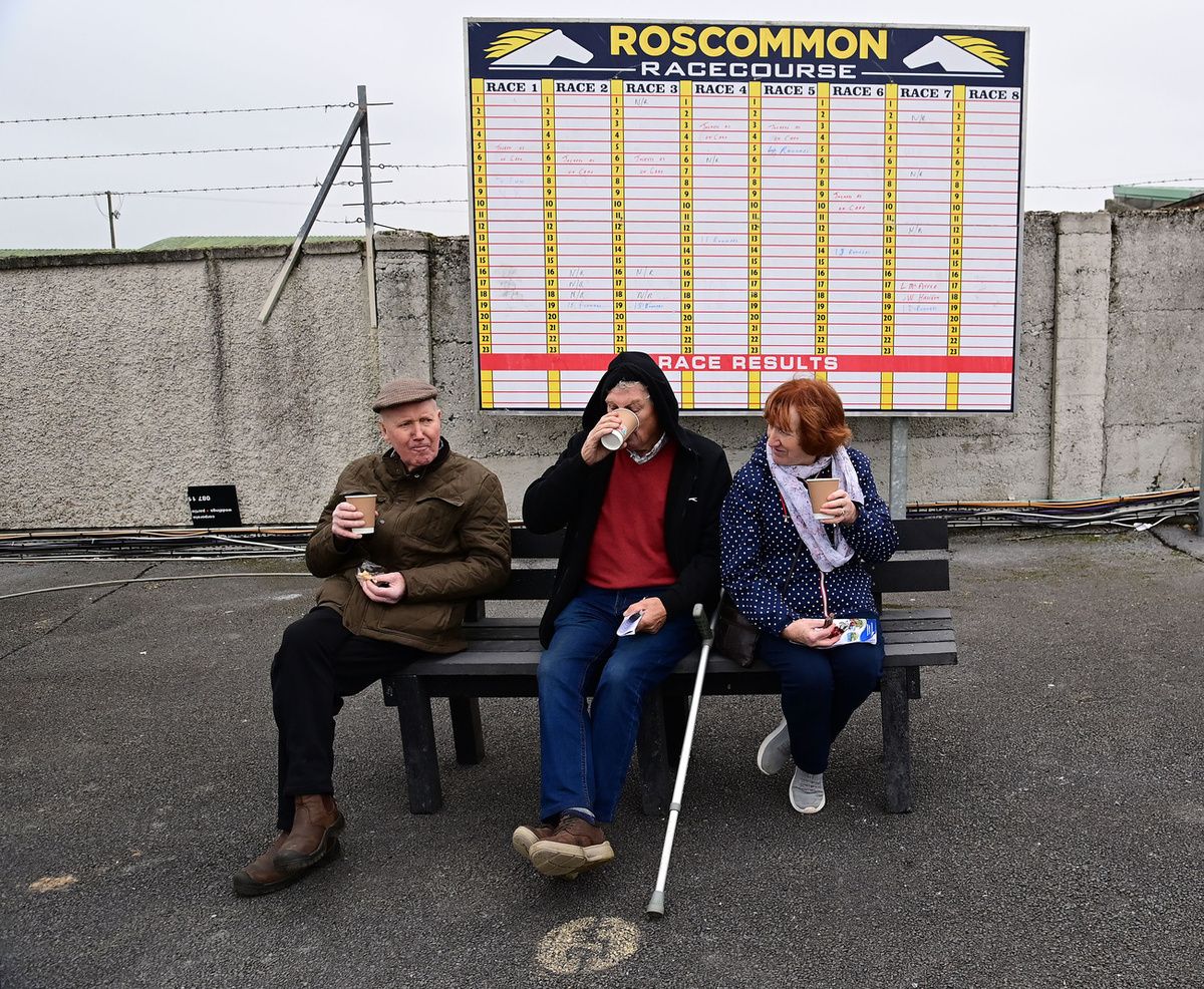 Racegoers at Roscommon