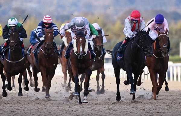 Cala Bonita (centre) and Robbie Colgan