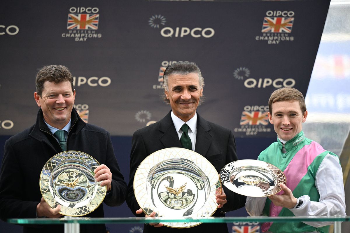 Andrew Balding (left) trains Stellar Sunrise