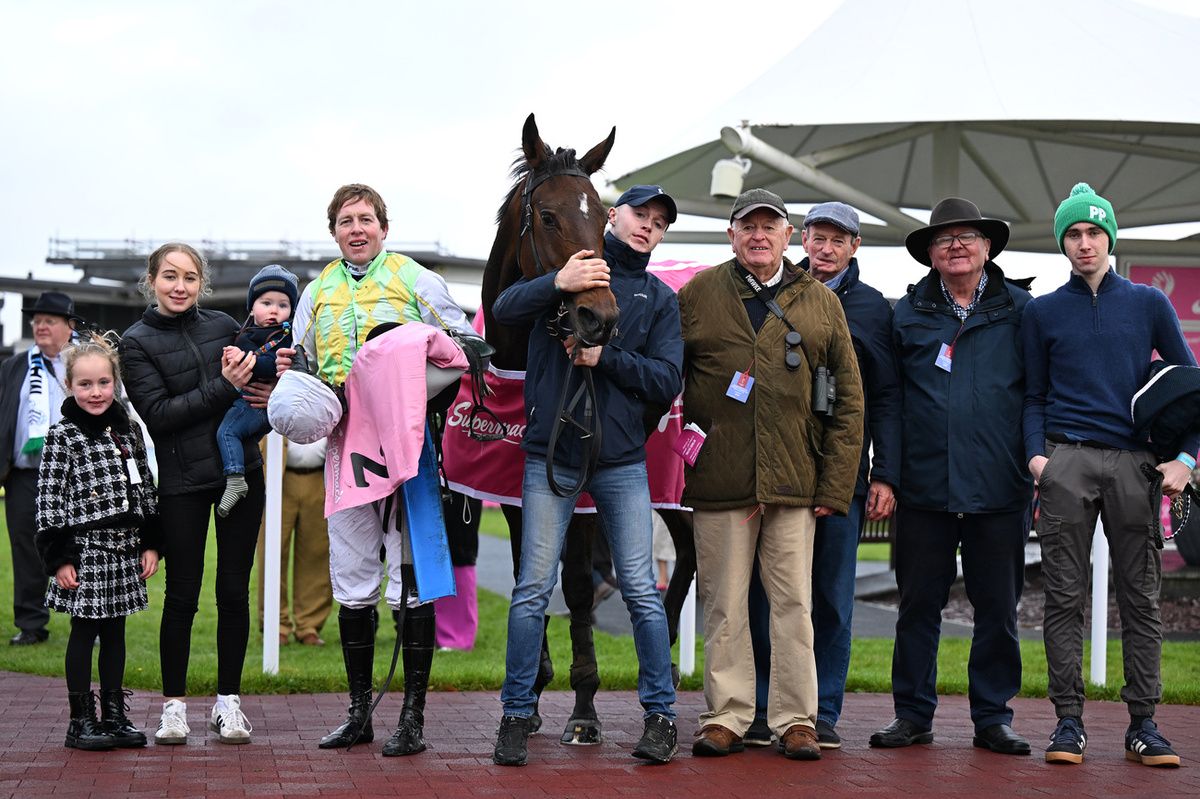 Trainer/rider Declan Queally after winning on I'll Sort That at Galway in October