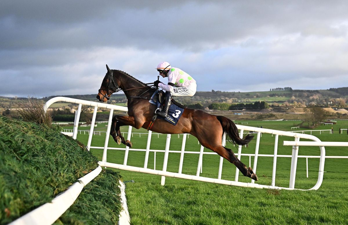 Punchestown 23-November-2025 John Durkan Memorial Punchestown Chase (Grade 1)Gaelic Warrior and Paul Townend beats Fact To File for owners Rich & Susannah Ricci and trainer Willie Mullins.Healy Racing