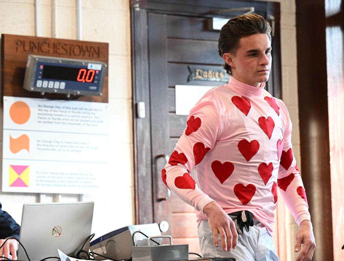 Punchestown 23-November-2025 Jockey Teddy Davies. Healy Racing