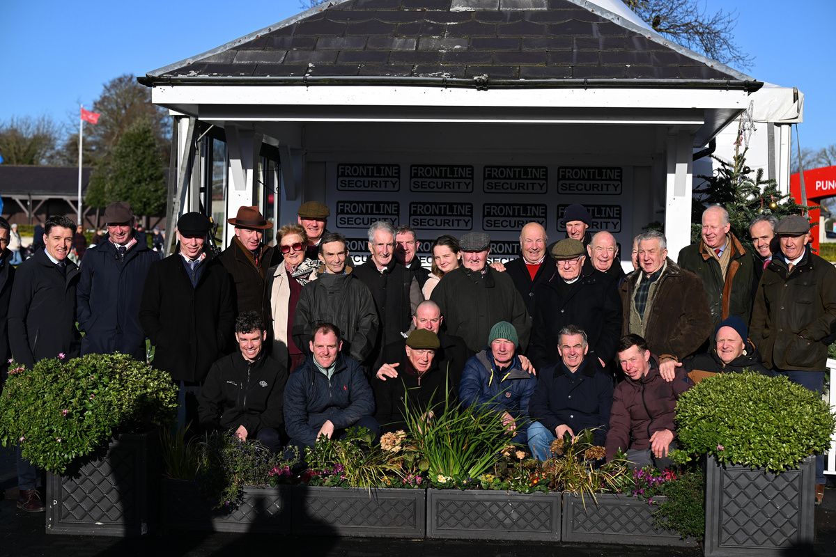 Punchestown 23-November-2025 Retired jockeys enjoy a day out at the races. Healy Racing
